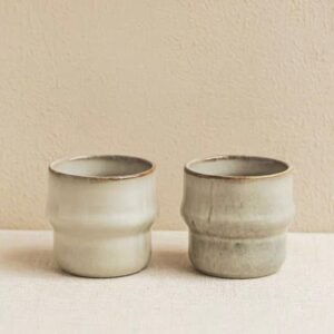 Ye Home Japanese- Style Retro Ceramic Handless Cup