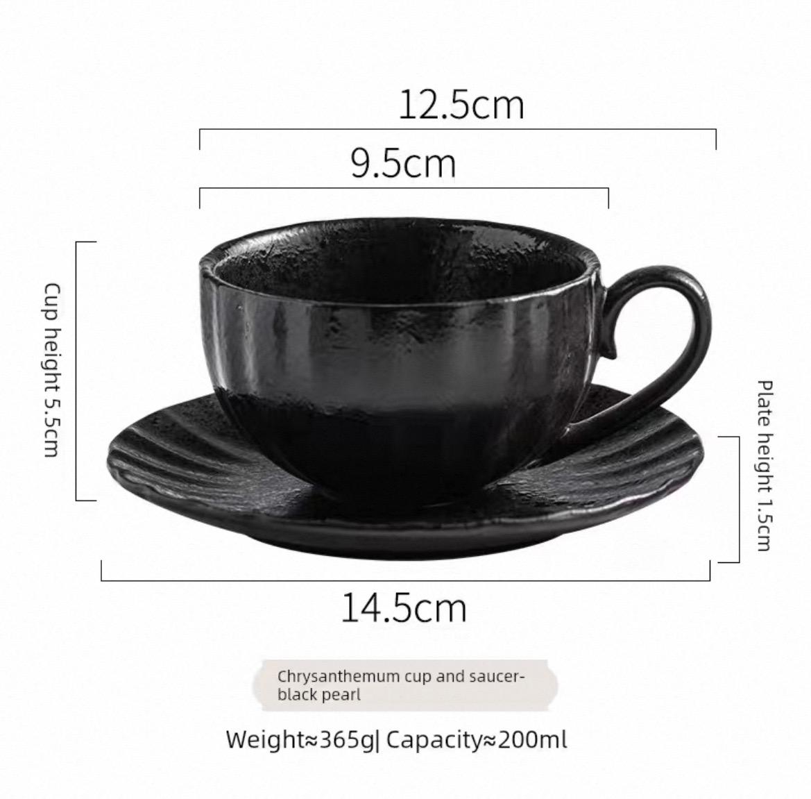 Creative Ceramic Coffee Cup and Saucer